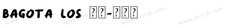 BAGOTA LOS 字体字体转换